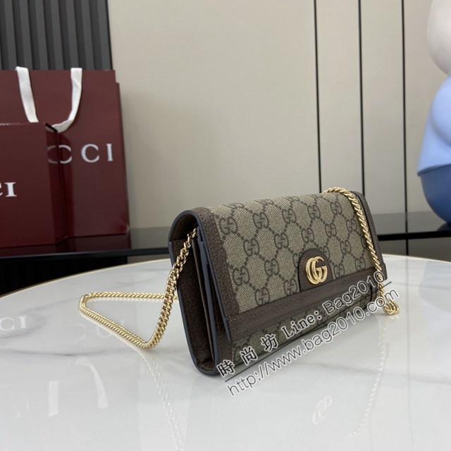 Gucci專櫃古馳最新款Ophidia系列鏈條小挎包 jh2827型號：772309